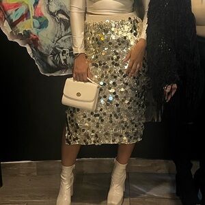 Sequin Embellished Skirt